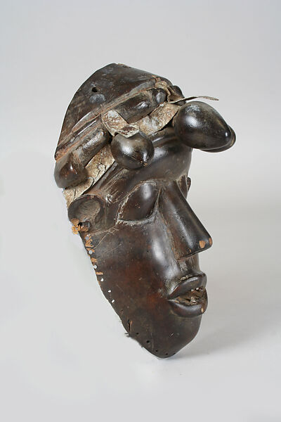 Mask, Wood, metal, pigment, Bassa peoples