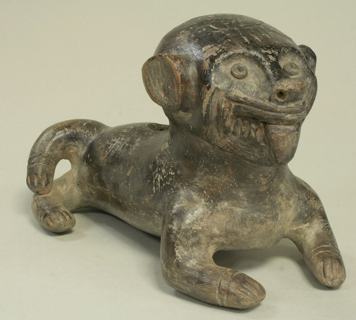 Ceramic Monkey Vessel, Ceramic, Manteño 