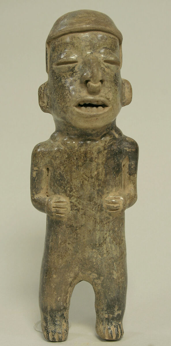 Standing Ceramic Male Figure, Ceramic, Manteño 