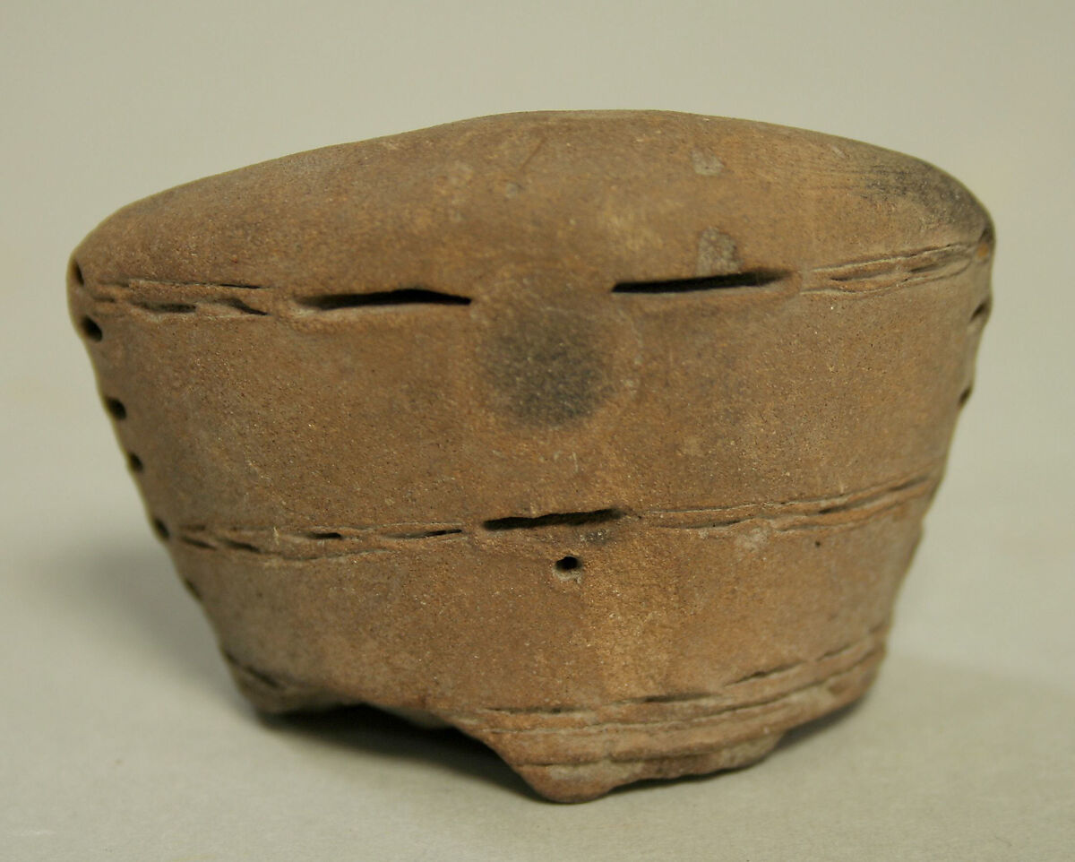 Terracotta Head Fragment, Ceramic, Guangala 