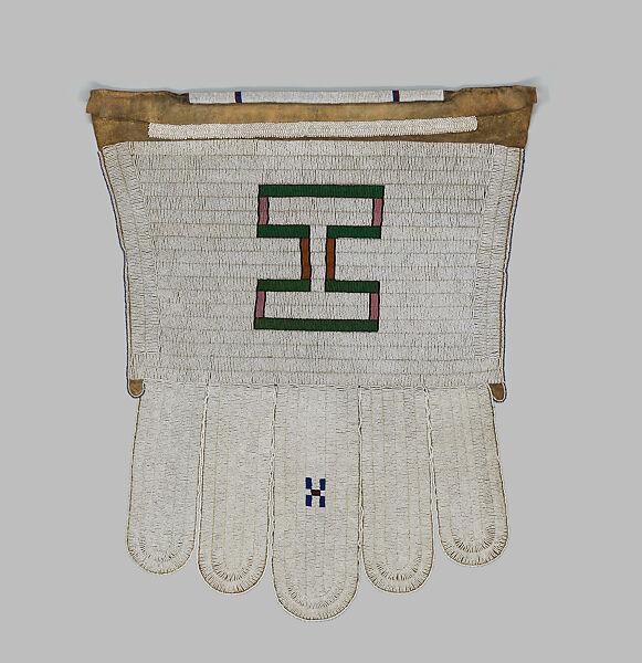 Married Woman's Apron (Ijogolo), Leather, beads, thread, Ndebele peoples 