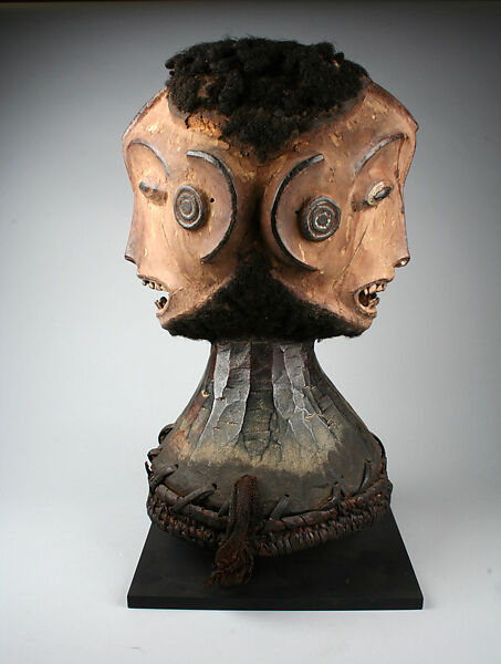Headdress: Janus, Wood, cane, Okpoto peoples, Igala group 