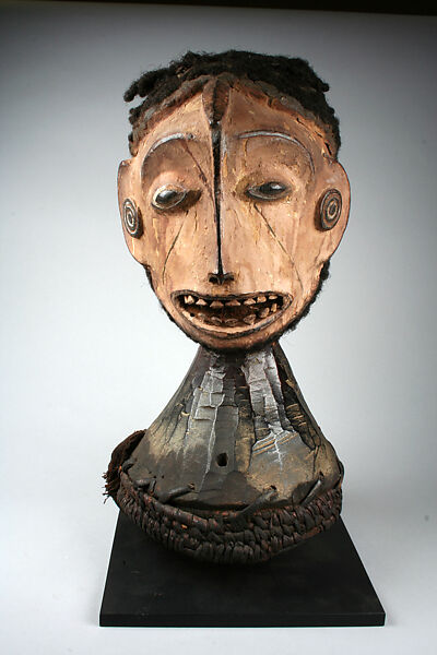 Headdress: Janus, Igala or Okpoto artist, Wood, cane, Igala or Okpotp peoples