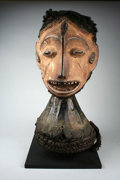 Headdress: Janus, Igala or Okpoto artist, Wood, cane, Igala or Okpotp peoples