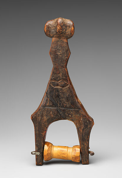 Heddle Pulley, Wood, Baule peoples