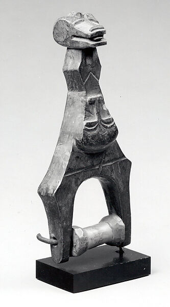 Heddle Pulley, Wood, Baule peoples