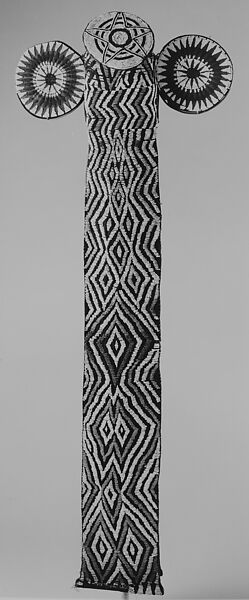 Mask: Elephant (Aka), Cotton, glass beads, wood, Bamileke