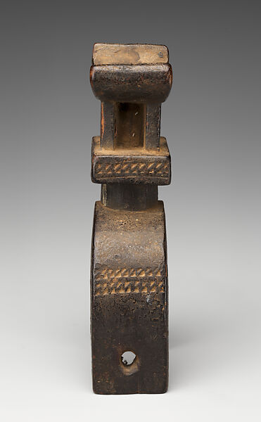 Heddle Pulley with Stool, Wood, Senufo peoples, Jimini group