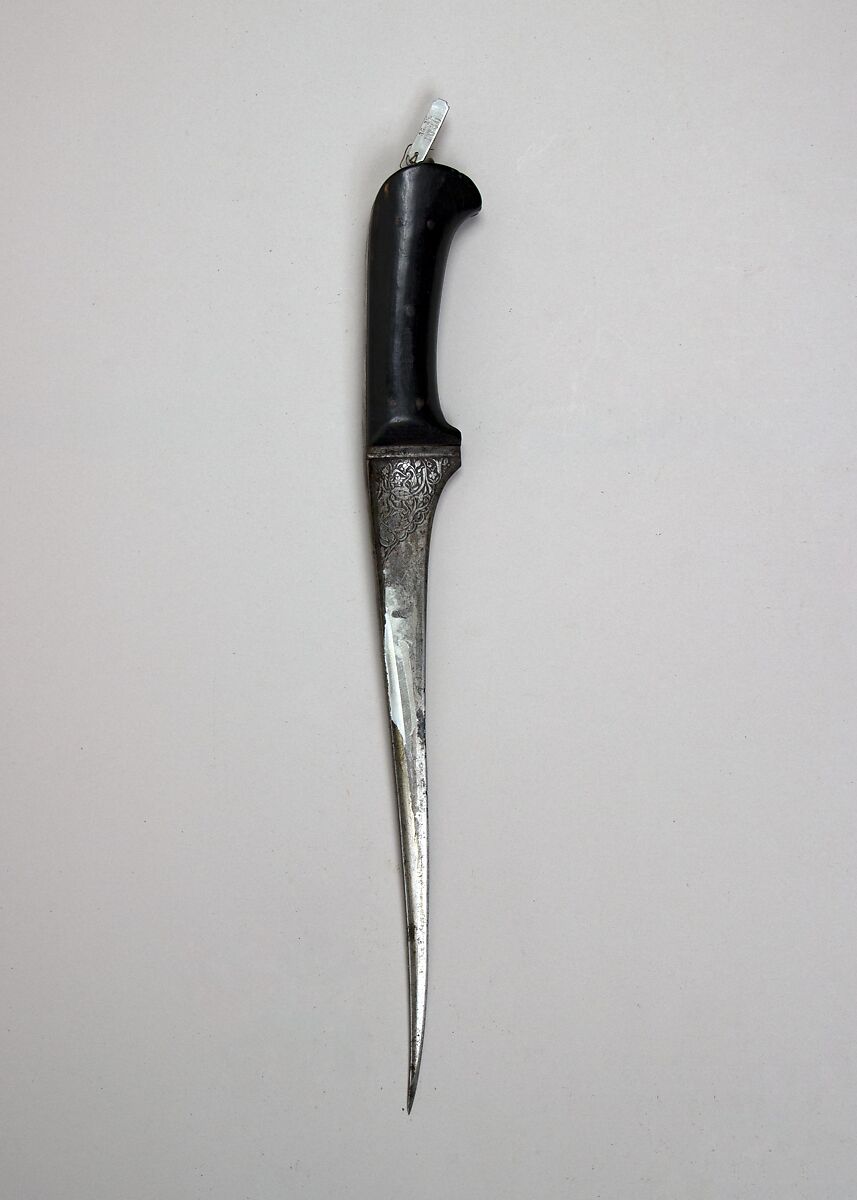 Dagger (Pesh-Kabz), Steel, horn, Indian 