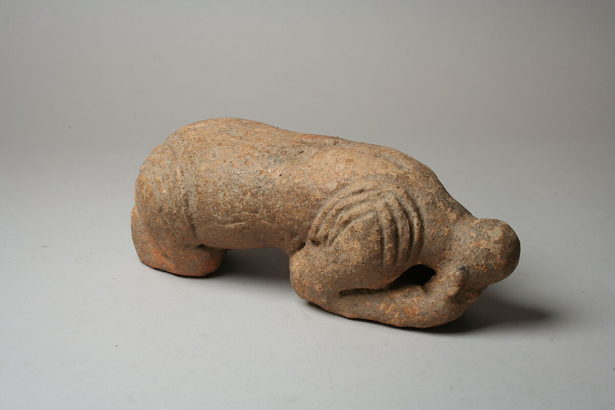 Crouching Figure, Middle Niger artist, Terracotta, Middle Niger civilization