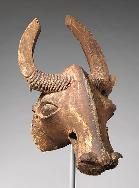 Headdress: Buffalo, Wood, pigment, Bamileke peoples 