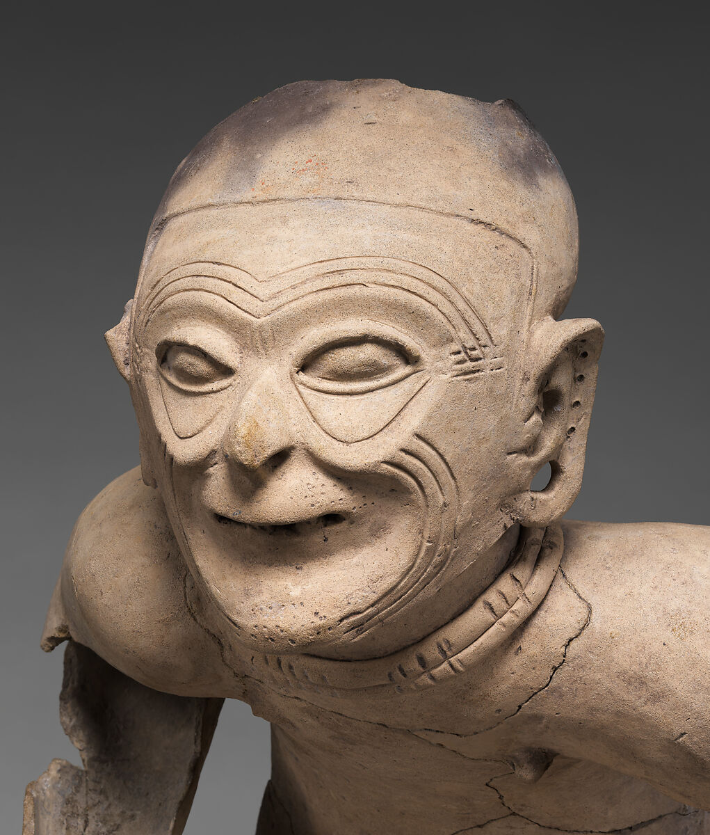 Seated elder, Tolita-Tumaco artist(s), Ceramic, Tolita-Tumaco