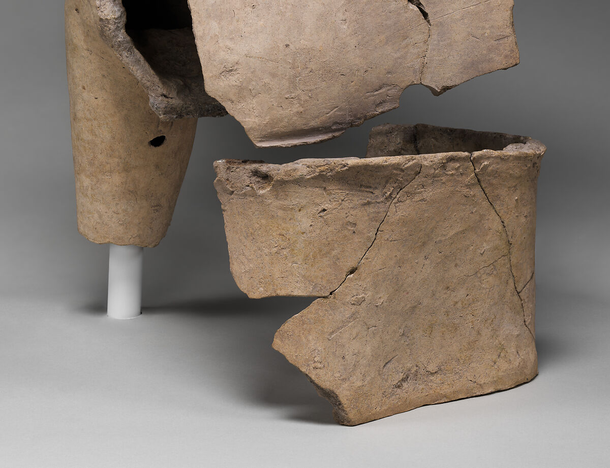 Seated elder, Tolita-Tumaco artist(s), Ceramic, Tolita-Tumaco