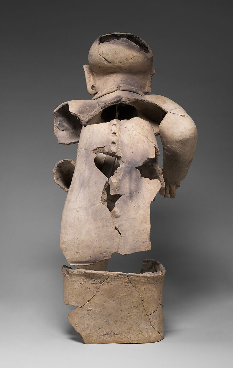 Seated elder, Tolita-Tumaco artist(s), Ceramic, Tolita-Tumaco