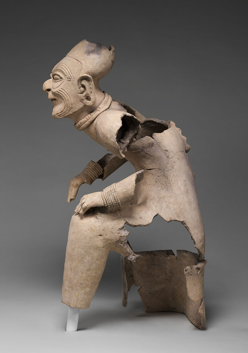 Seated elder, Tolita-Tumaco artist(s), Ceramic, Tolita-Tumaco