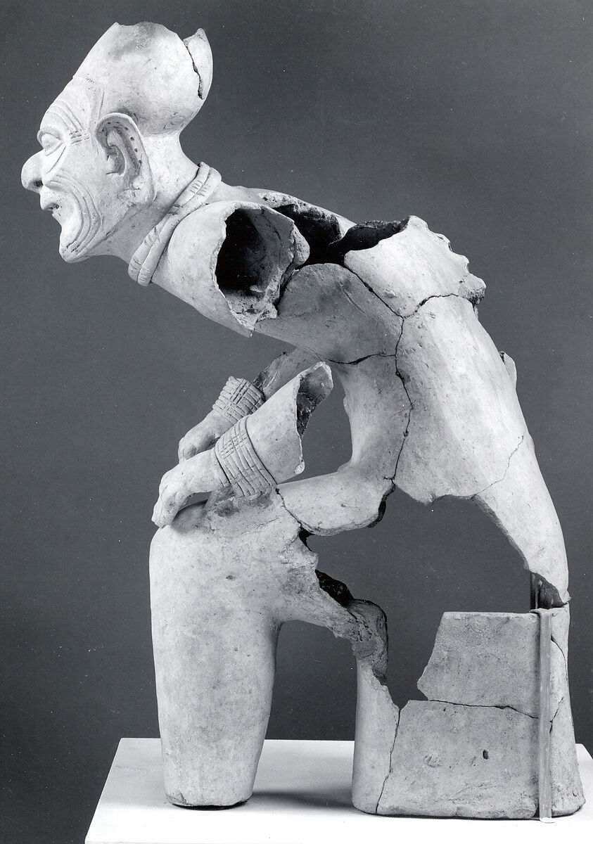 Seated elder, Tolita-Tumaco artist(s), Ceramic, Tolita-Tumaco