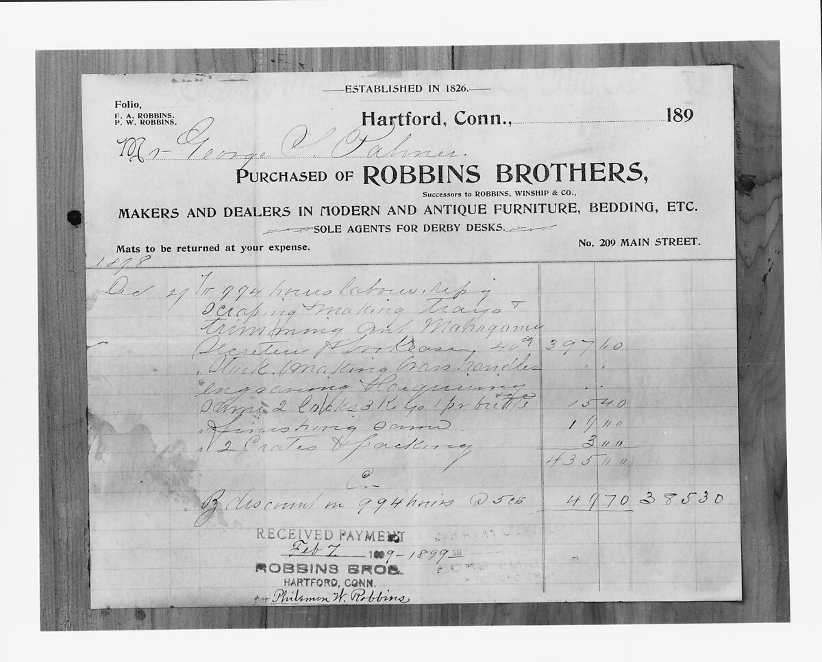 Desk and bookcase, Mahogany, yellow pine, red cedar, white oak, tulip poplar, American