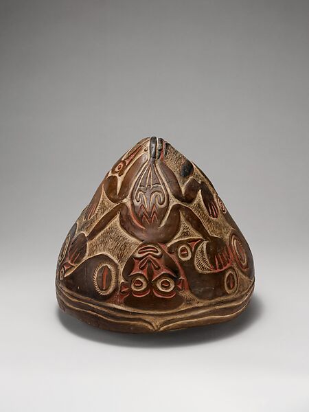 Sago Bowl (Kamana), Ceramic, paint, Sawos people