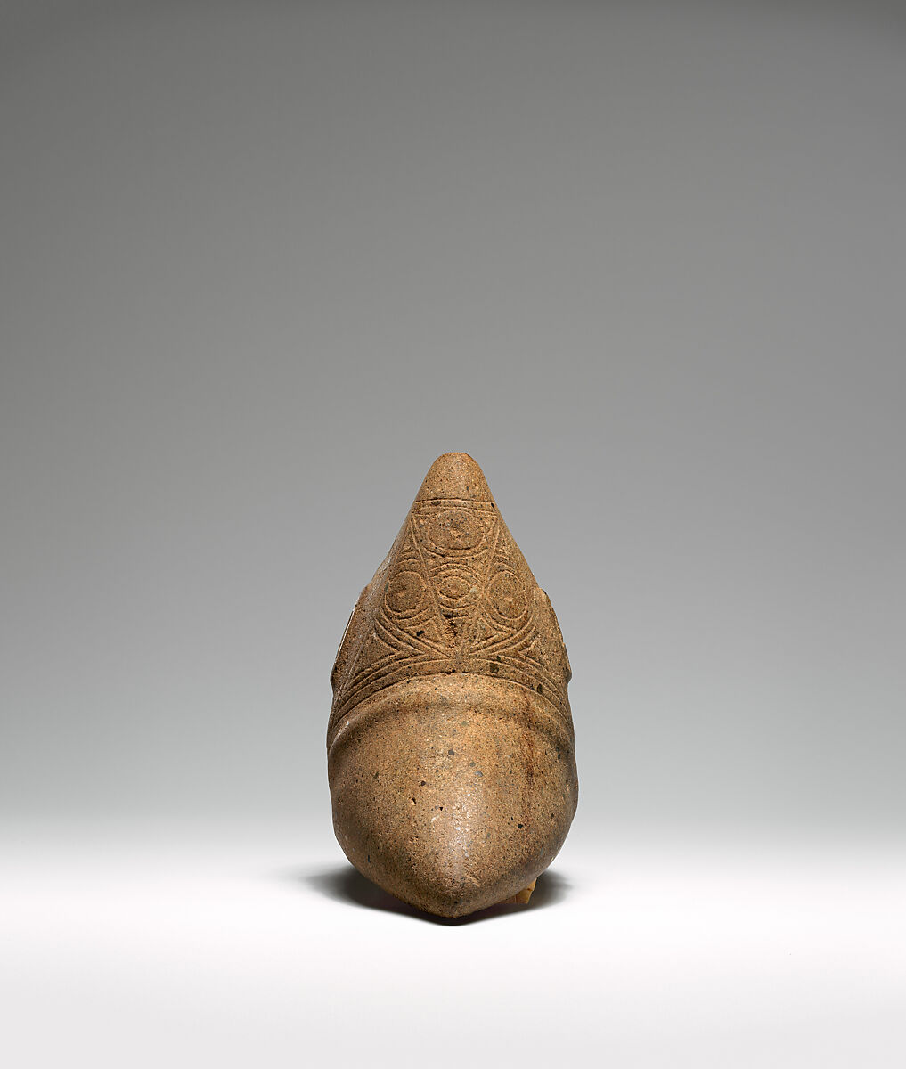 Three-Cornered Stone (Trigonolito) with Face, Stone, Taíno