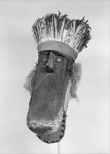 Mask (Dandaï), Wood, feathers, cotton, raffia, hide, metal, twine, pigment, Toma peoples