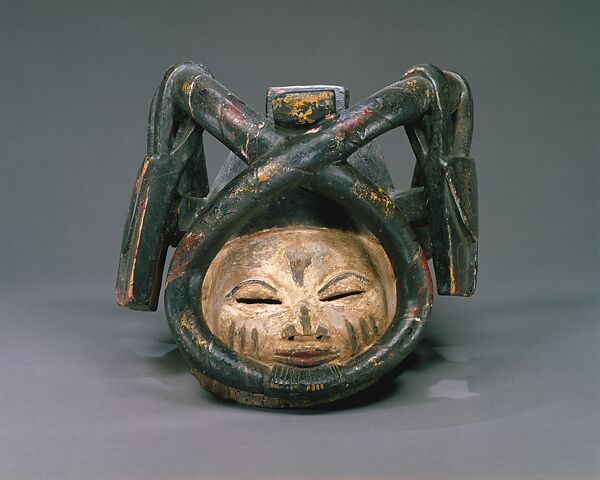 Helmet Mask (Gelede), Wood, pigment, Yoruba peoples 