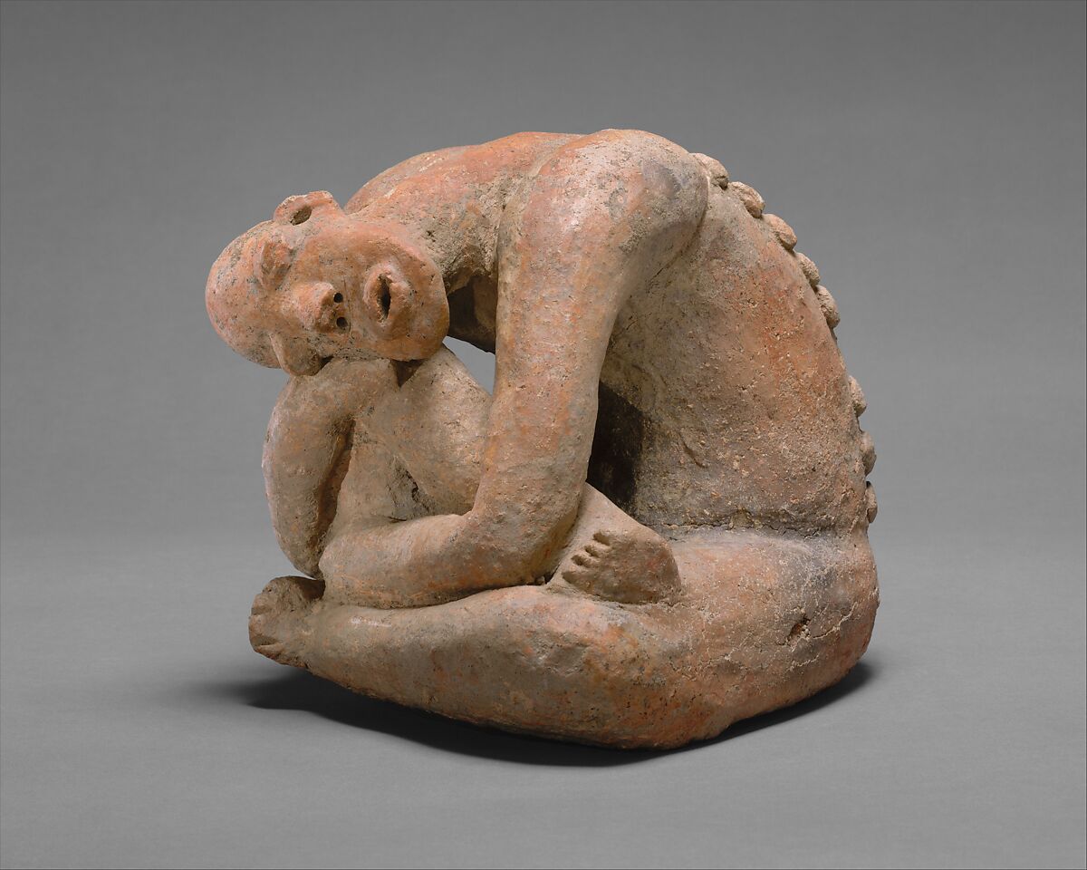 Seated Figure, Terracotta, Middle Niger civilization 