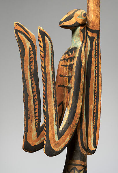 Headdress (Kapurei), Wood, paint, Sulka people