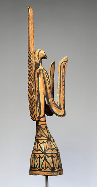 Headdress (Kapurei), Wood, paint, Sulka people