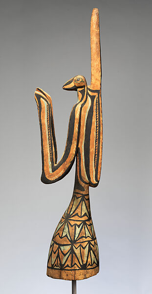 Headdress (Kapurei), Wood, paint, Sulka people