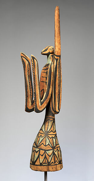 Headdress (Kapurei), Wood, paint, Sulka people 