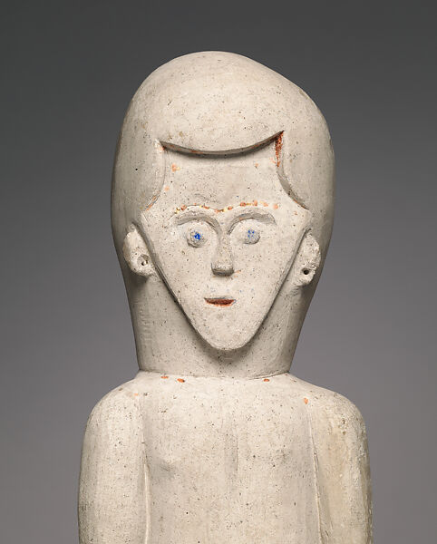 Funerary Figure (Kulap), Chalk, paint, Southern New Ireland