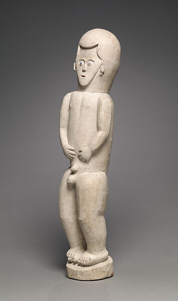 Funerary Figure (Kulap), Chalk, paint, Southern New Ireland