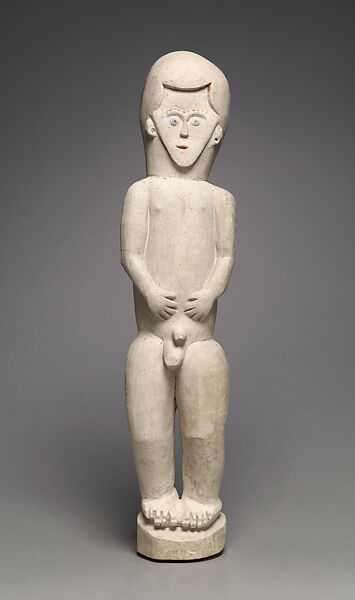 Funerary Figure (Kulap), Chalk, paint, Southern New Ireland 