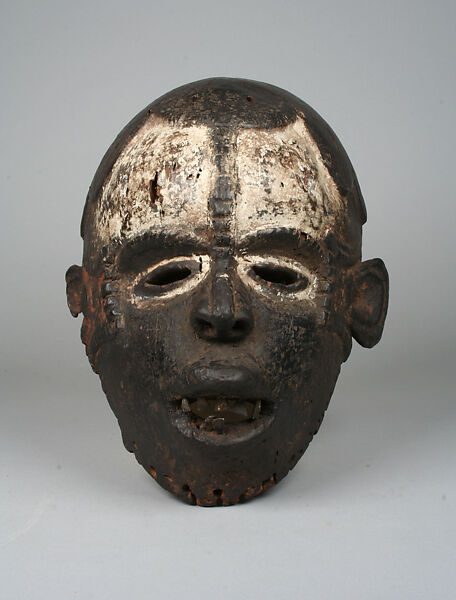 Mask, Wood, metal, pigment, Okpoto peoples, Idoma group 