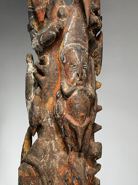 Figure (Nggwalndu), Wood, paint, Abelam people