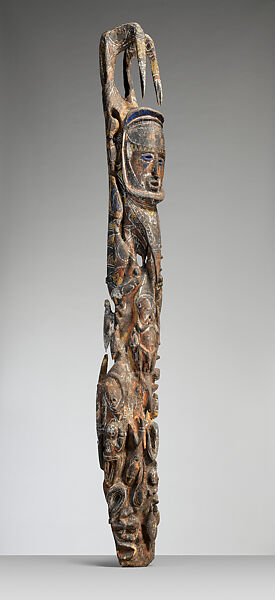 Figure (Nggwalndu), Wood, paint, Abelam people