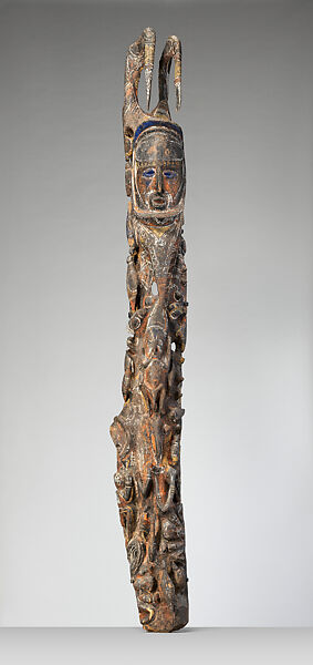 Figure (Nggwalndu), Wood, paint, Abelam people