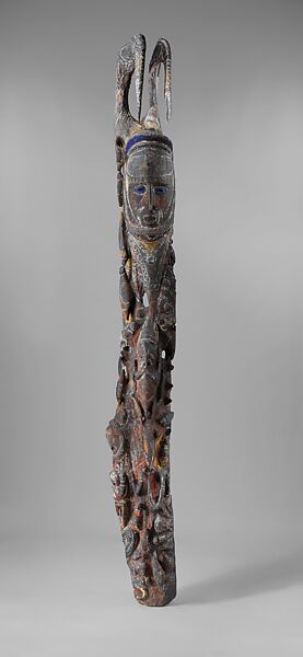 Figure (Nggwalndu), Wood, paint, Abelam people