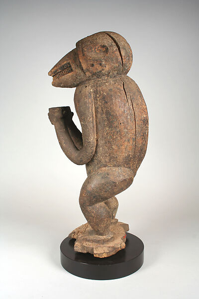 Monkey Figure for Mbra, Wood, Baule peoples