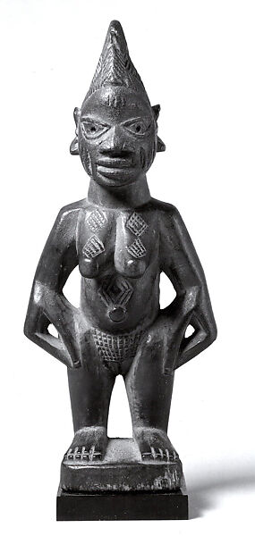 Twin Figure: Female (Ibeji), Wood, Yoruba peoples 