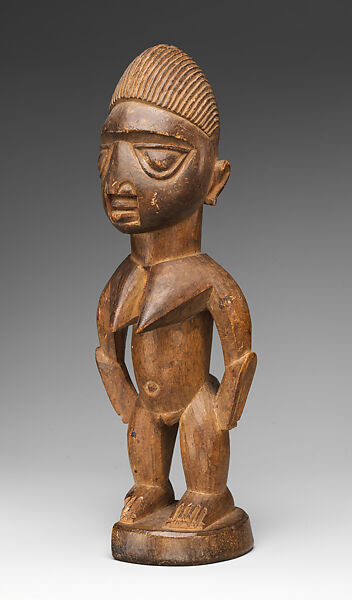 Twin Figure: Female (Ibeji), Ijebu-Yoruba artist, Wood, Ijebu-Yoruba peoples