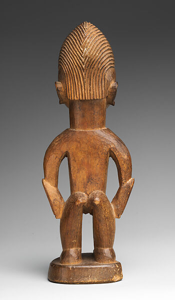 Twin Figure: Female (Ibeji), Ijebu-Yoruba artist, Wood, Ijebu-Yoruba peoples