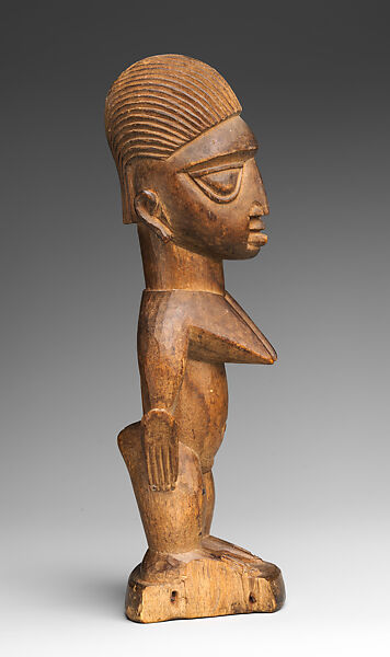 Twin Figure: Female (Ibeji), Ijebu-Yoruba artist, Wood, Ijebu-Yoruba peoples