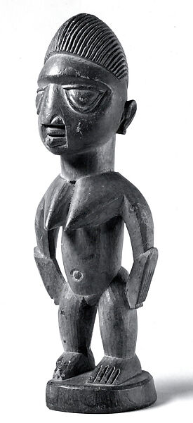 Twin Figure: Female (Ibeji), Ijebu-Yoruba artist, Wood, Ijebu-Yoruba peoples