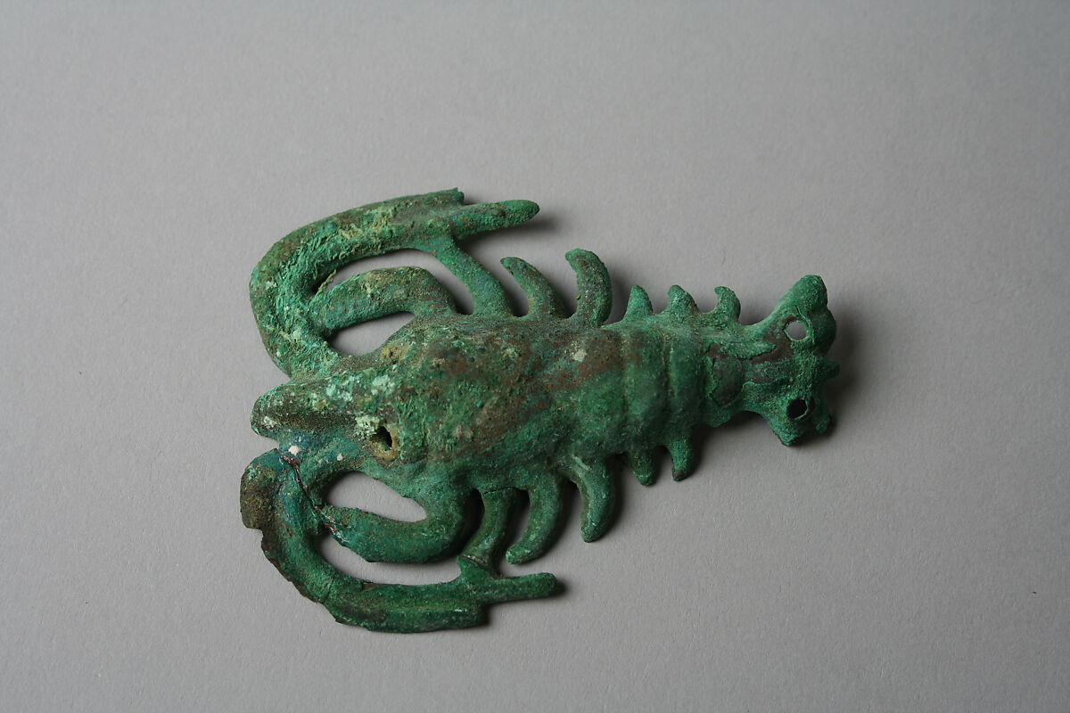 Crayfish, Gilded copper, Moche 