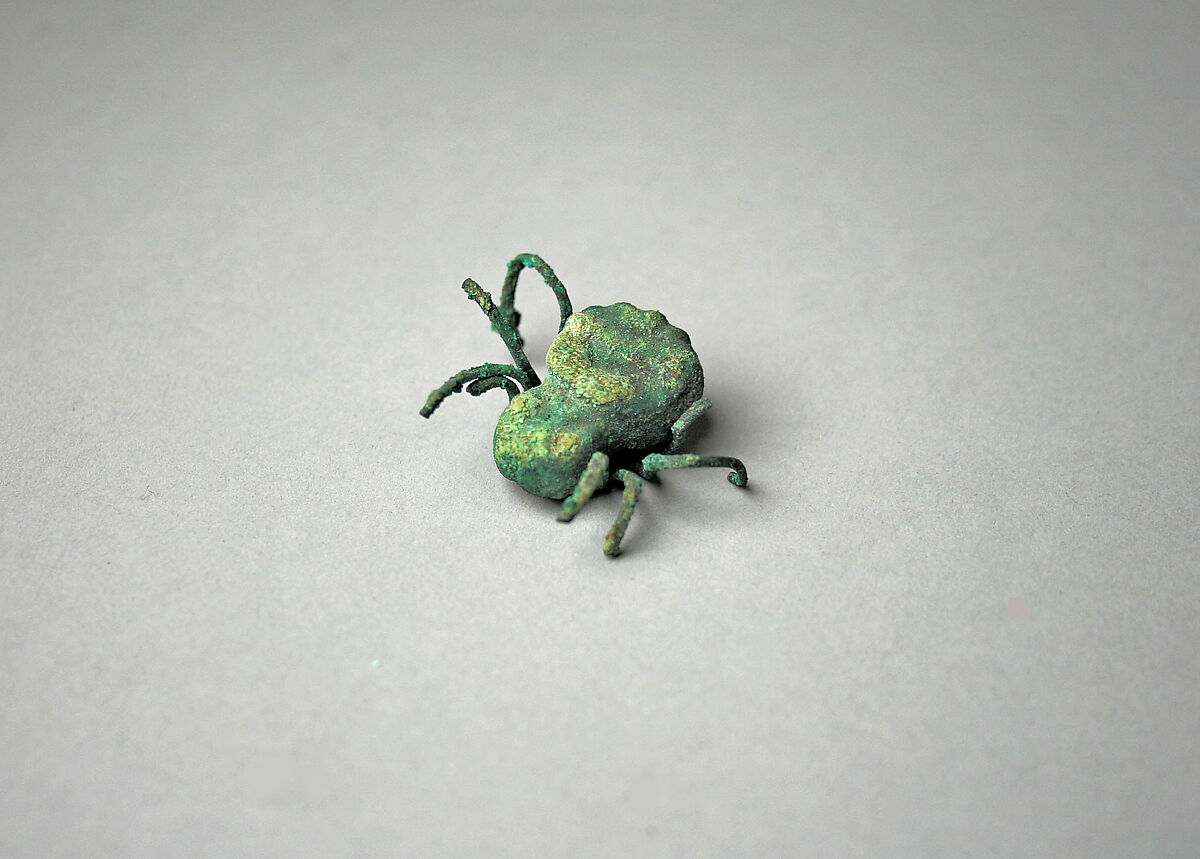 Spider, Gilded copper, Moche 