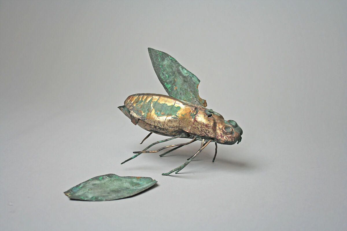 Bee, Gilded copper, Moche