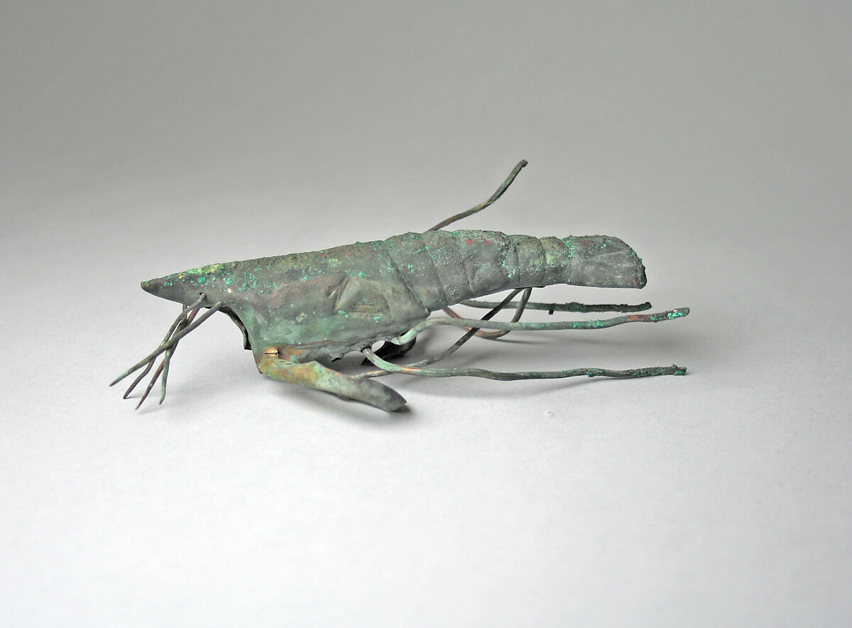 Crayfish, Gilded copper, Moche
