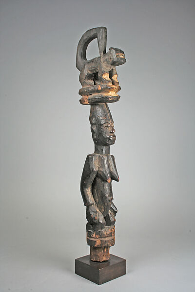 Headdress: Female Figure, Wood, pigment, Igbo peoples 