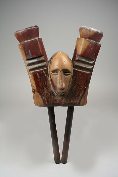 Figure: Bellows with Face, Wood, iron, Bamana peoples 